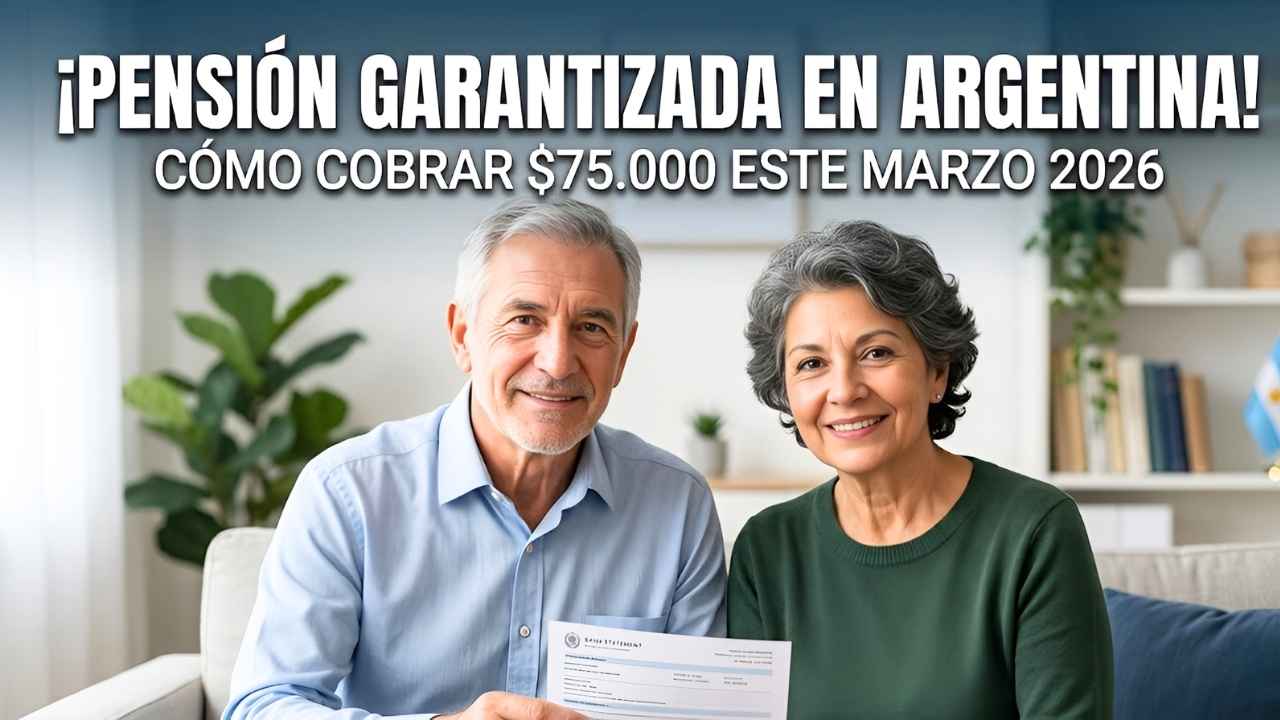 ¡Pensión Garantizada en Argentina! Cómo Cobrar $75.000 Este Marzo 2026